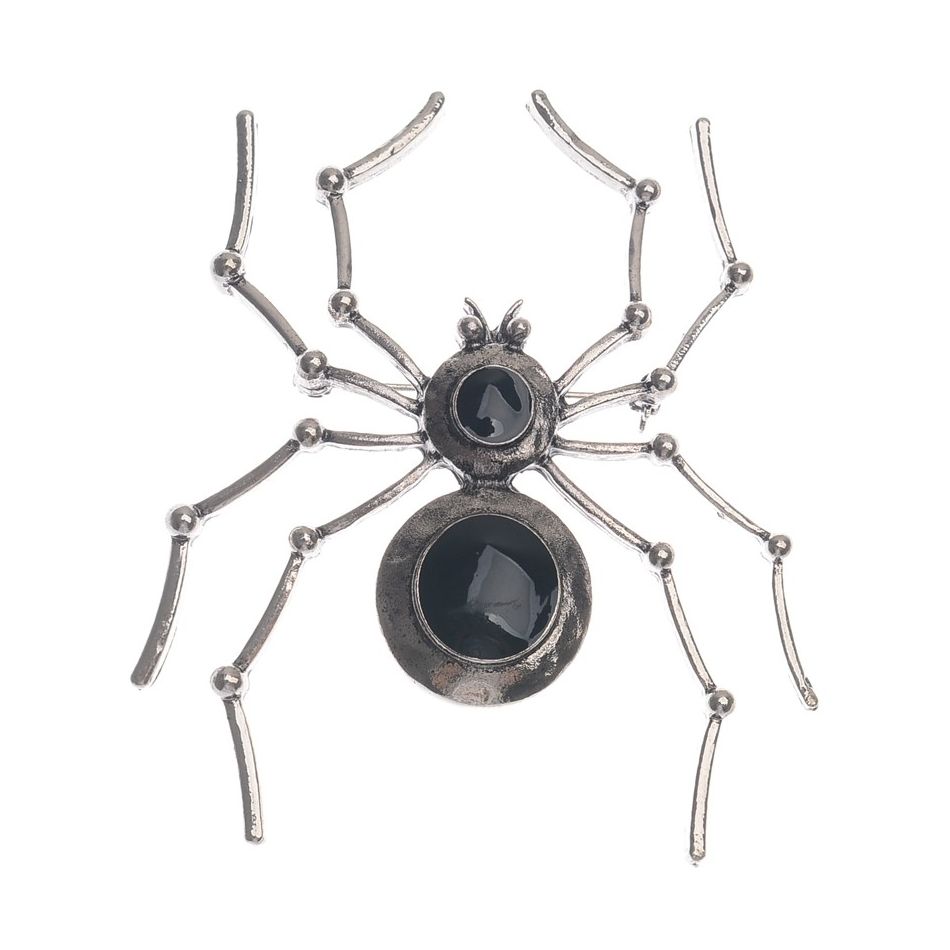 BROCHE ARAÑA METAL ESMALTE