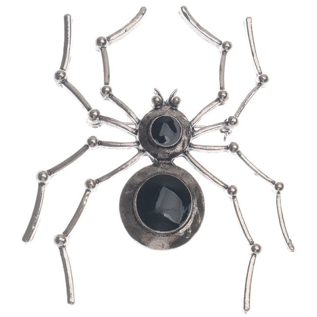 BROCHE ARAÑA METAL ESMALTE