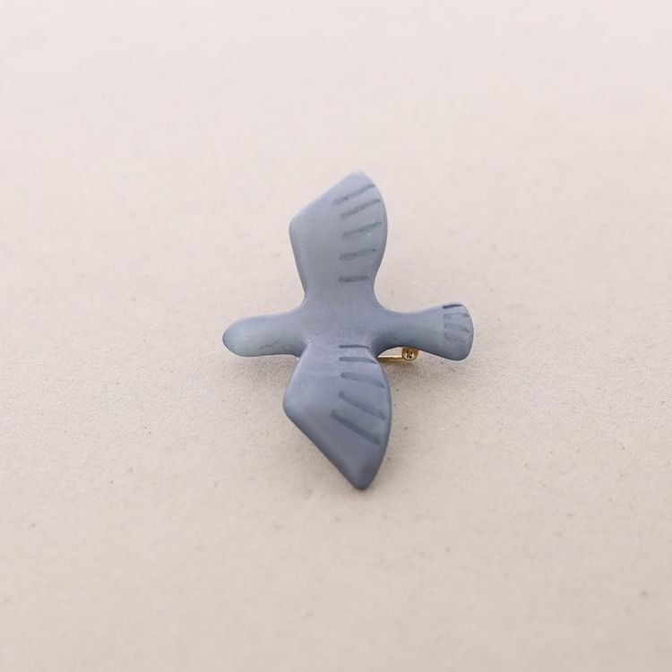 RESIN BIRD BROOCH