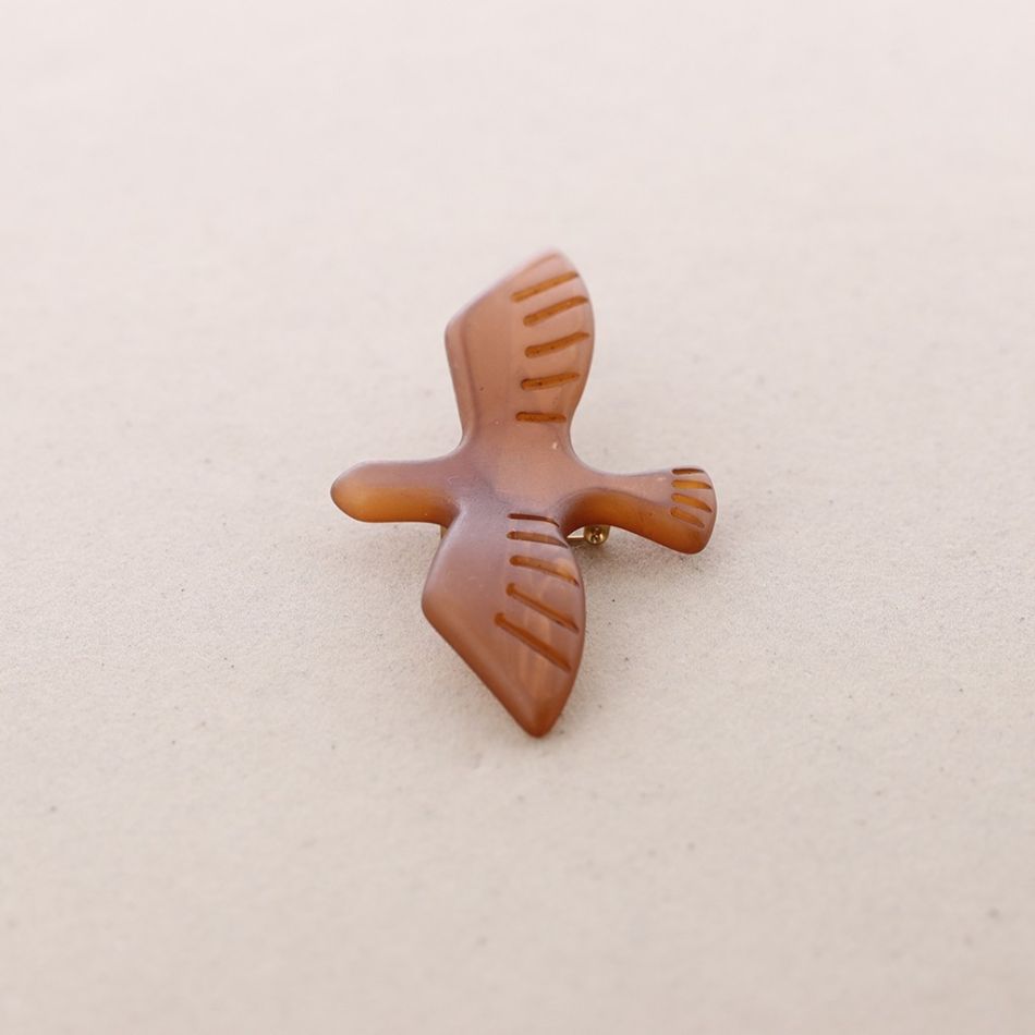 BROCHE PÁJARO RESINA
