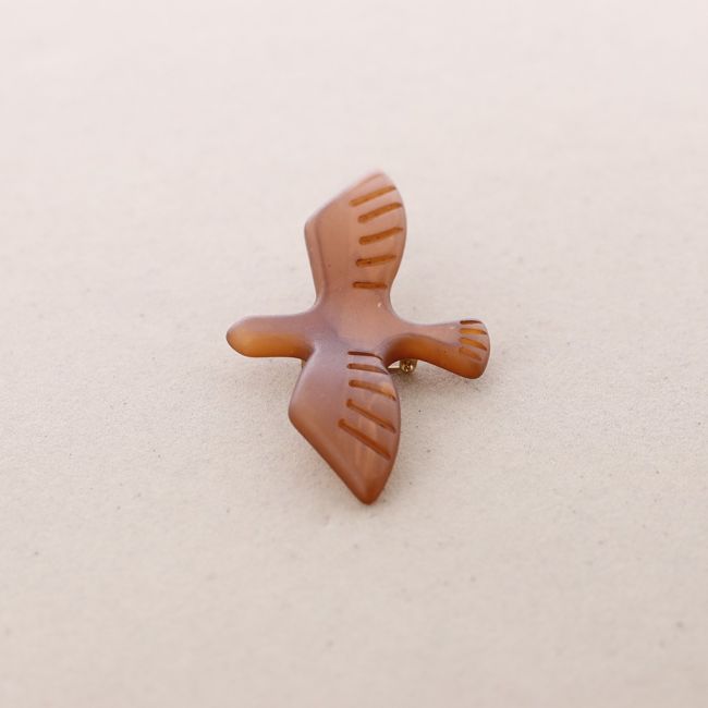 BROCHE PÁJARO RESINA
