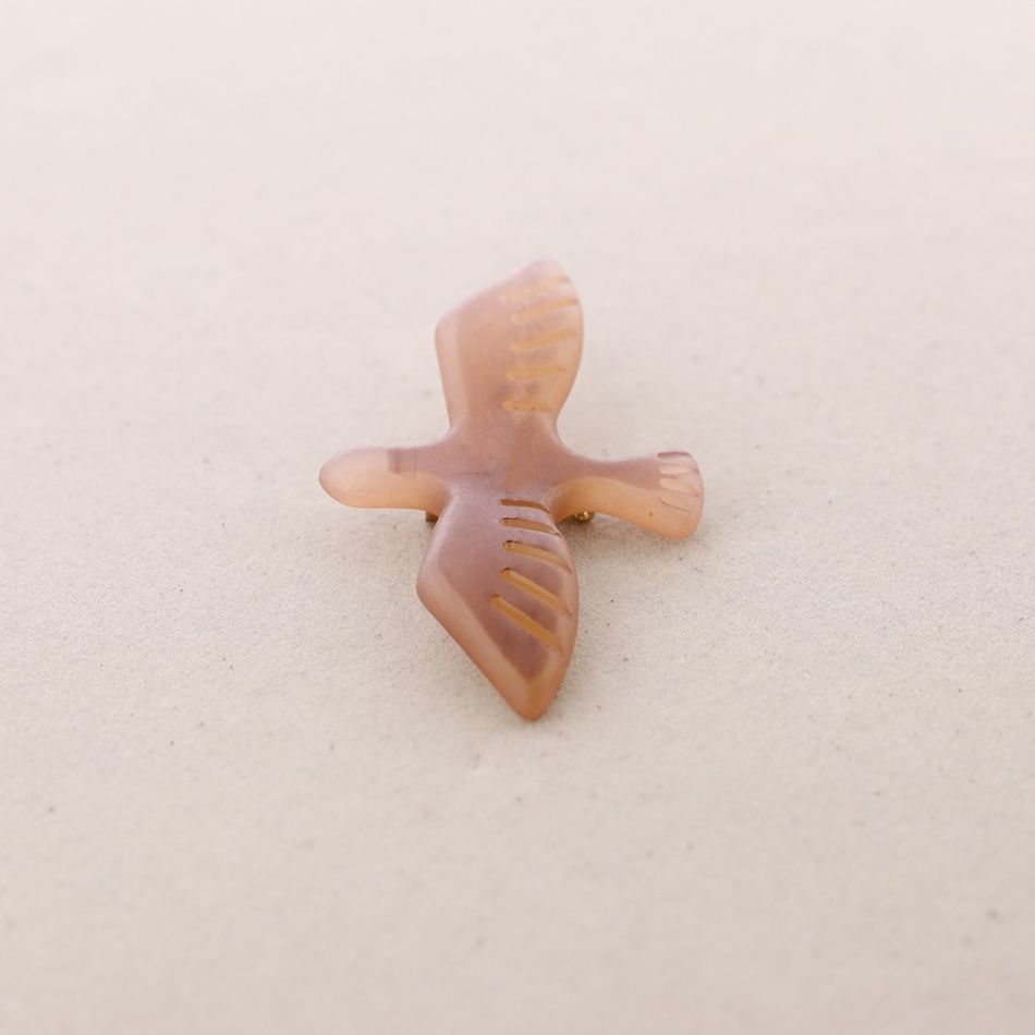 BROCHE PÁJARO RESINA