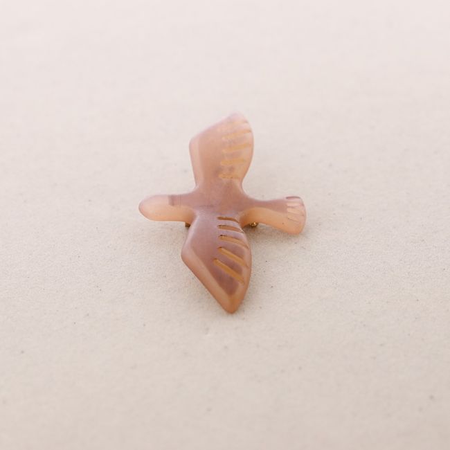 BROCHE PÁJARO RESINA