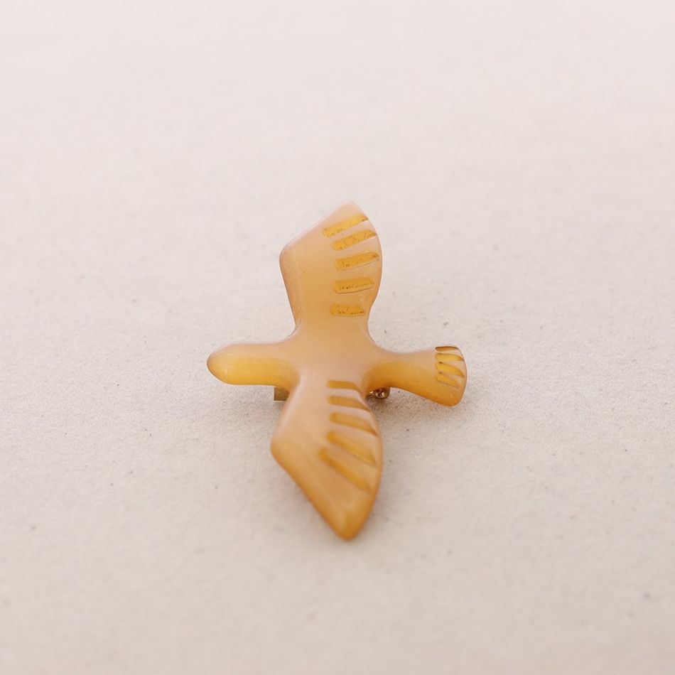 BROCHE PÁJARO RESINA
