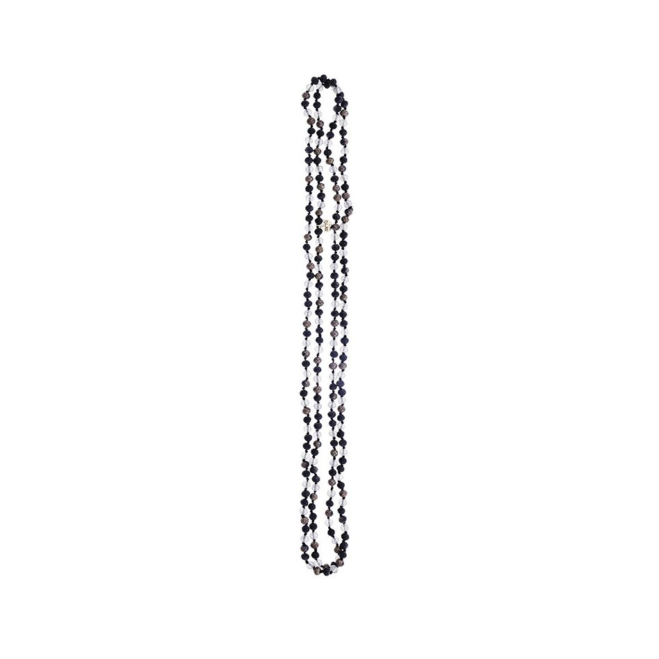 LONG NECKLACE WITH FACETED CRYSTALS 1.5M*6MM