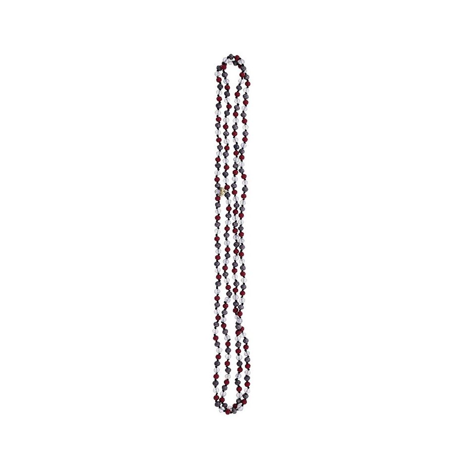 LONG NECKLACE WITH FACETED CRYSTALS 1.5M*6MM