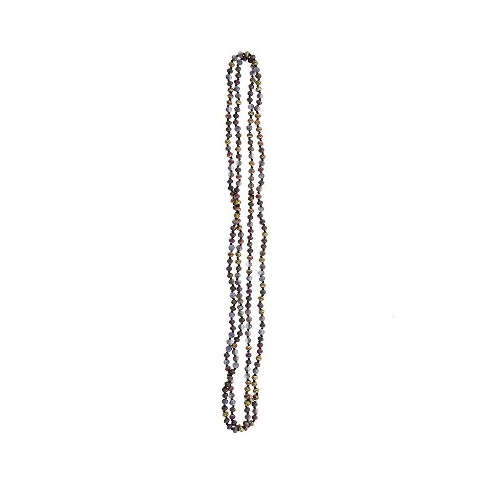 COLLAR LARGO CRISTALES FACETADOS 1.5M*6MM
