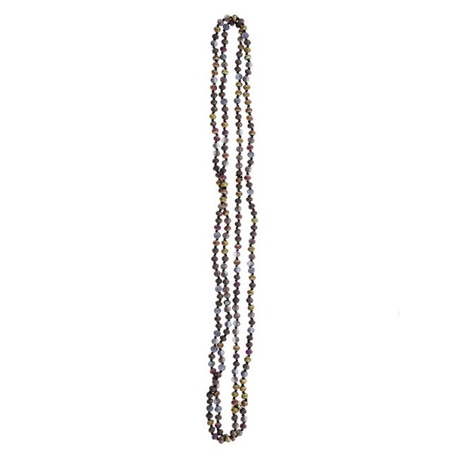 COLLAR LARGO CRISTALES FACETADOS 1.5M*6MM