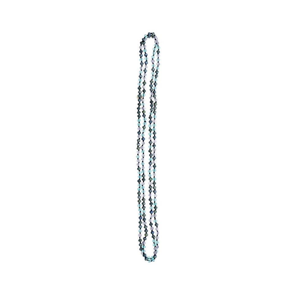 LONG NECKLACE WITH FACETED CRYSTALS 1.5M*6MM