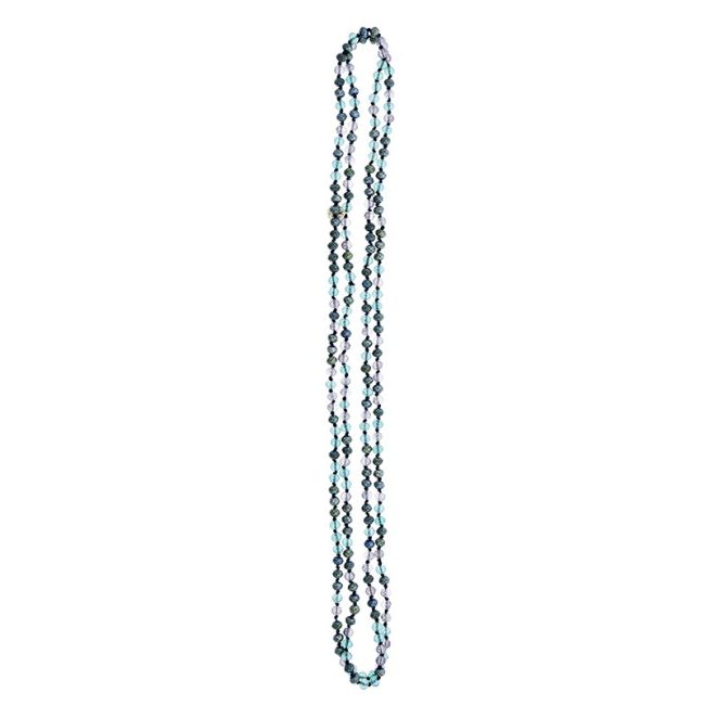 LONG NECKLACE WITH FACETED CRYSTALS 1.5M*6MM