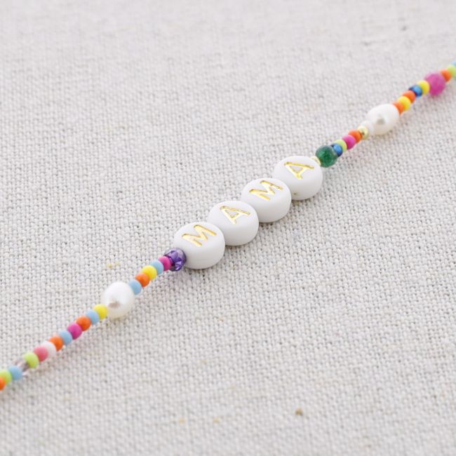 MOM BEADS STEEL SHORT NECKLACE