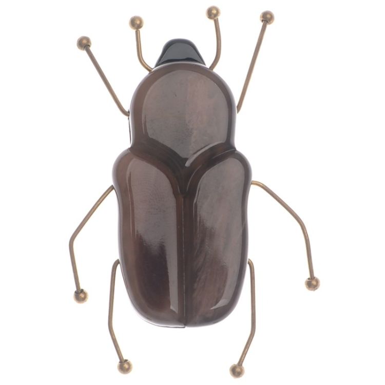 BROCHE INSECTO RESINA PATAS METAL