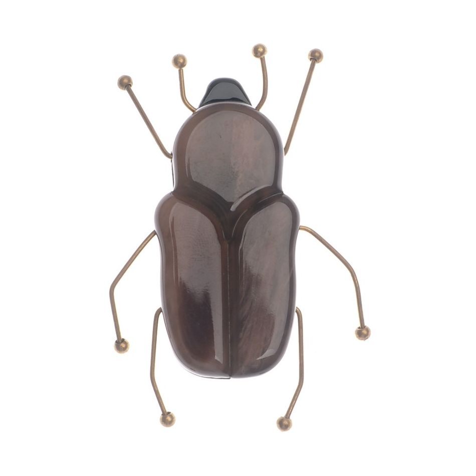 BROCHE INSECTO RESINA PATAS METAL