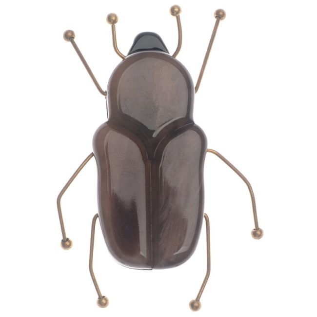 BROCHE INSECTO RESINA PATAS METAL