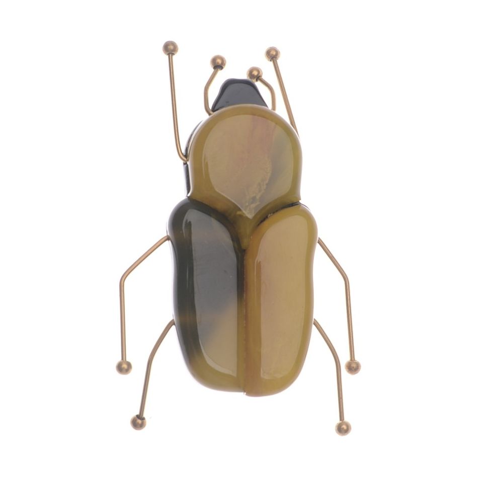 BROCHE INSECTO RESINA PATAS METAL