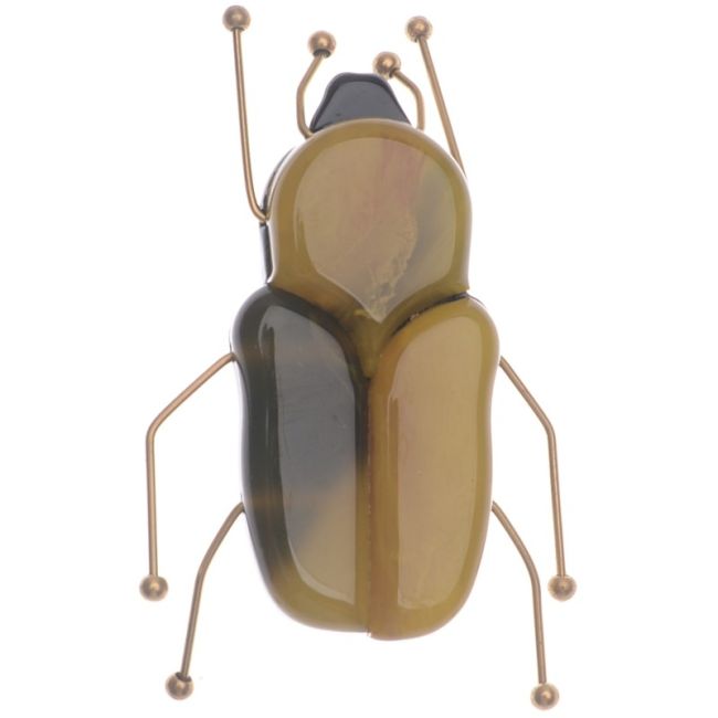 BROCHE INSECTO RESINA PATAS METAL