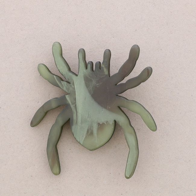 RESIN SPIDER BROOCH
