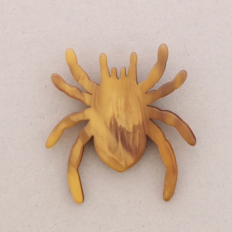 RESIN SPIDER BROOCH
