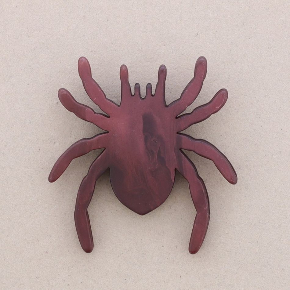 RESIN SPIDER BROOCH