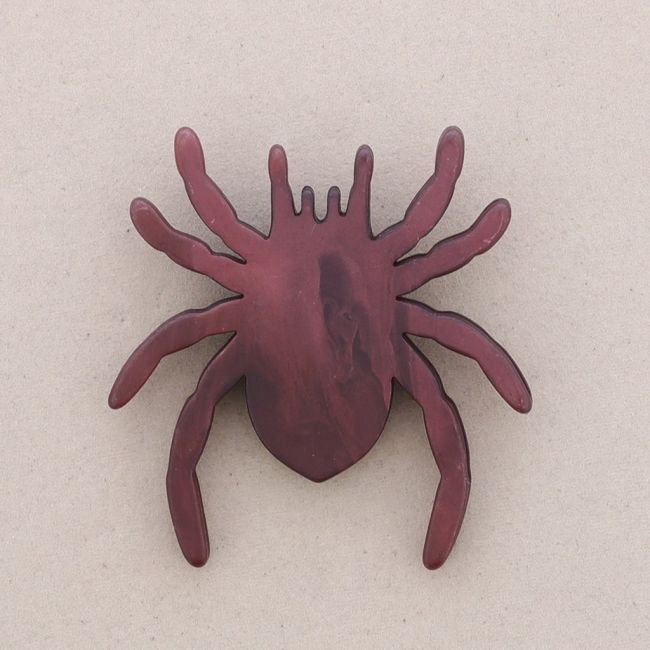 BROCHE ARAÑA RESINA