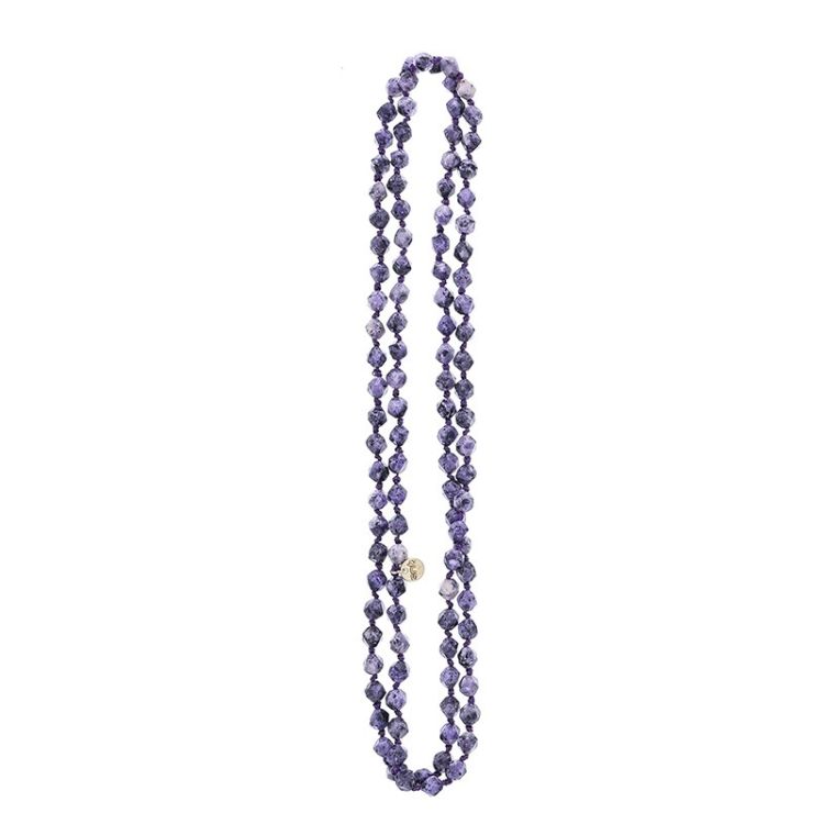 LONG NATURAL STONE NECKLACE 1.2M*8MM