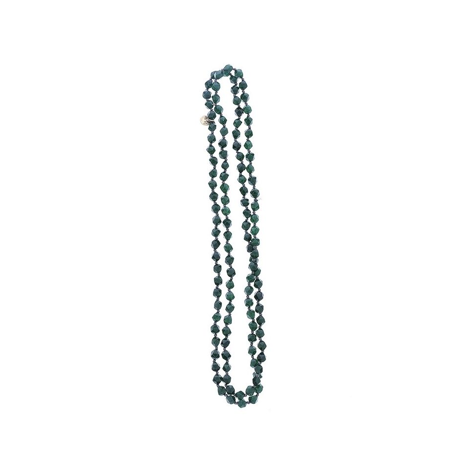 LONG NATURAL STONE NECKLACE 1.2M*8MM