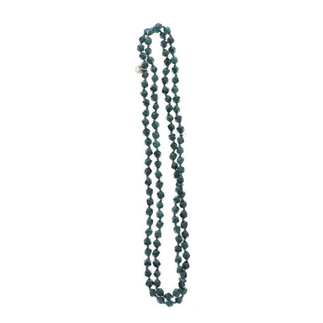 LONG NATURAL STONE NECKLACE 1.2M*8MM