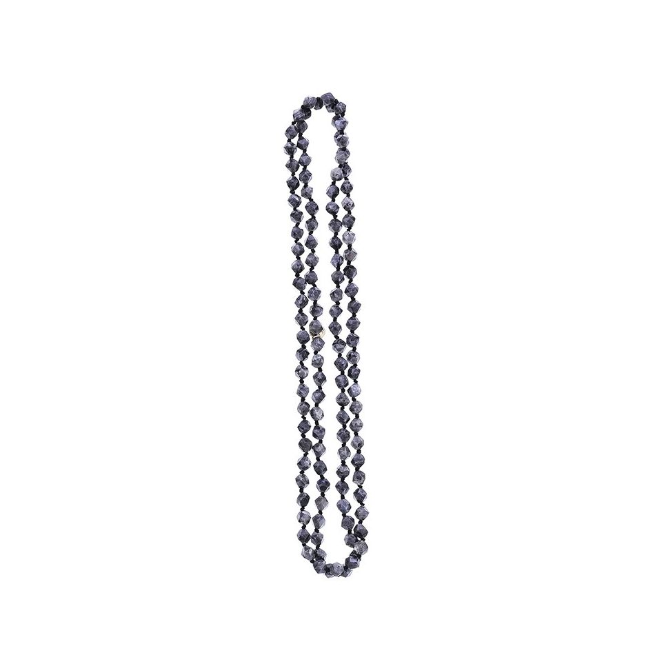 LONG NATURAL STONE NECKLACE 1.2M*8MM