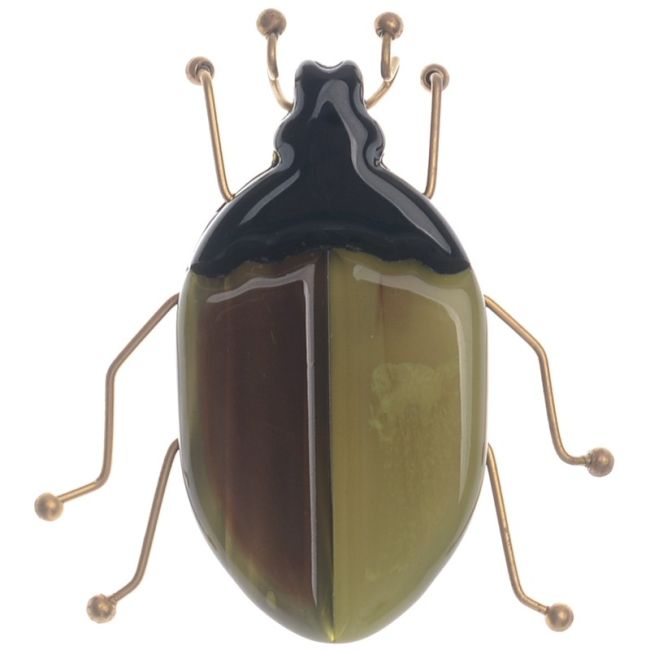 BROCHE INSECTO RESINA PATAS METAL