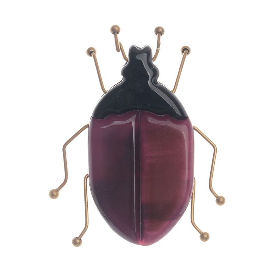 BROCHE INSECTO RESINA PATAS METAL