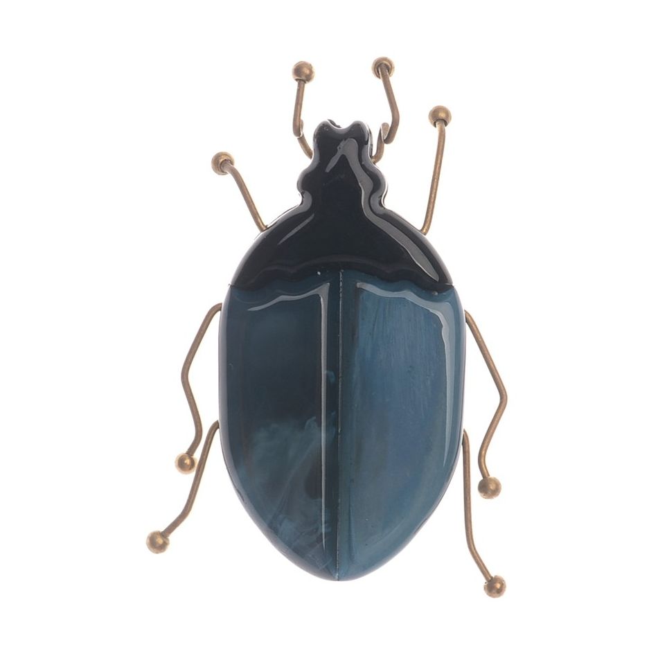 BROCHE INSECTO RESINA PATAS METAL