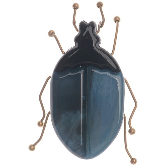 BROCHE INSECTO RESINA PATAS METAL