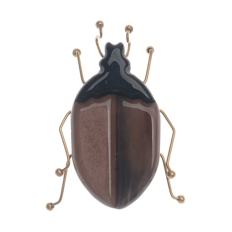 BROCHE INSECTO RESINA PATAS METAL
