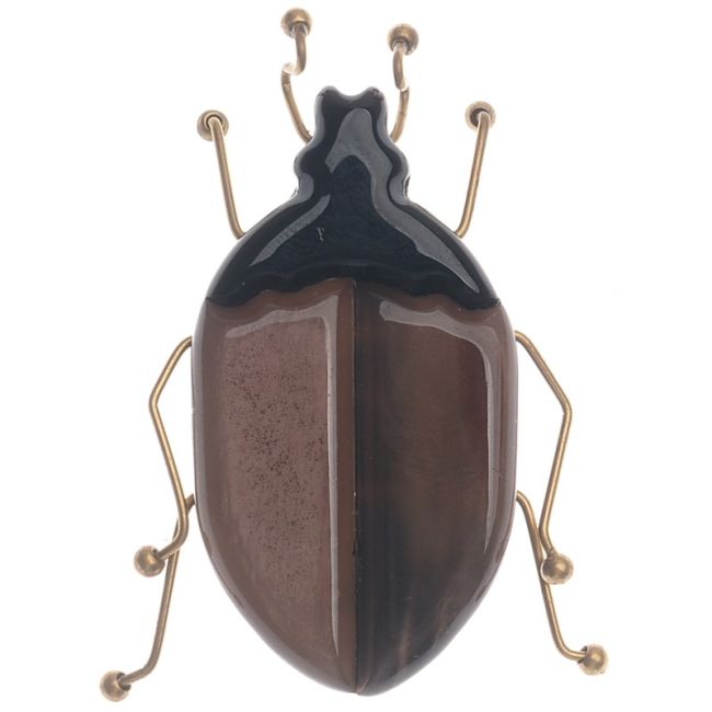 BROCHE INSECTO RESINA PATAS METAL