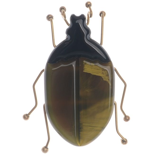 BROCHE INSECTO RESINA PATAS METAL