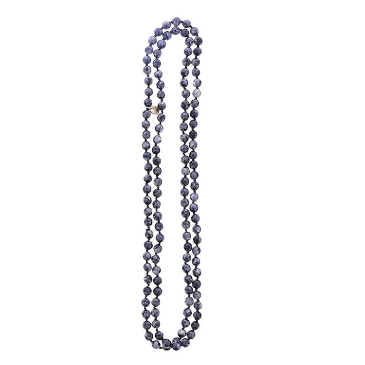 LONG STONE NECKLACE 1.2M*8MM