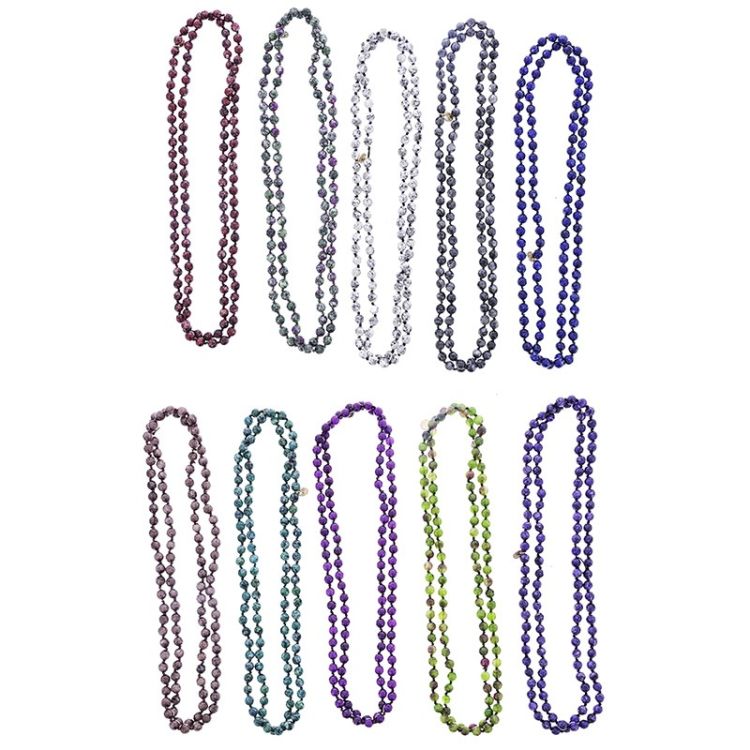 COLLAR LARGO PIEDRAS 1.2M*8MM 2