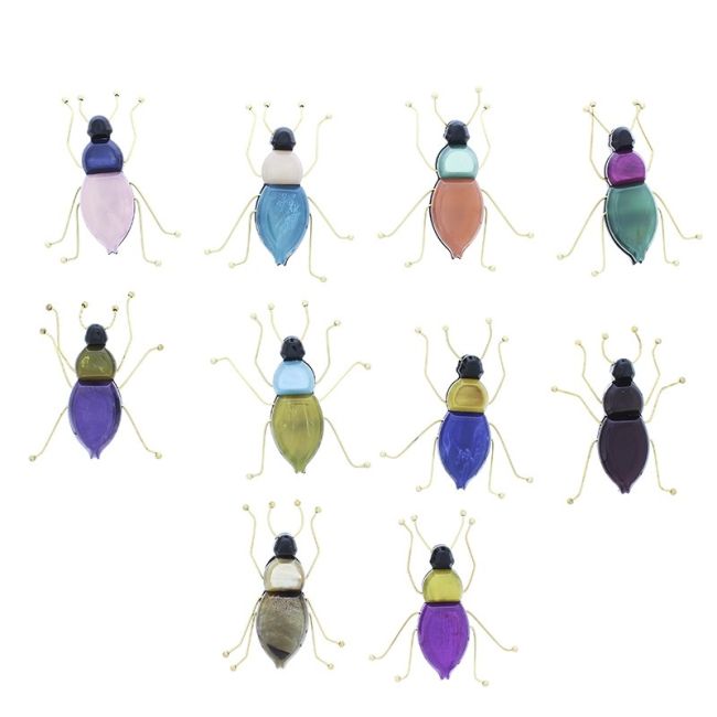 BROCHE INSECTO RESINA PATAS METAL