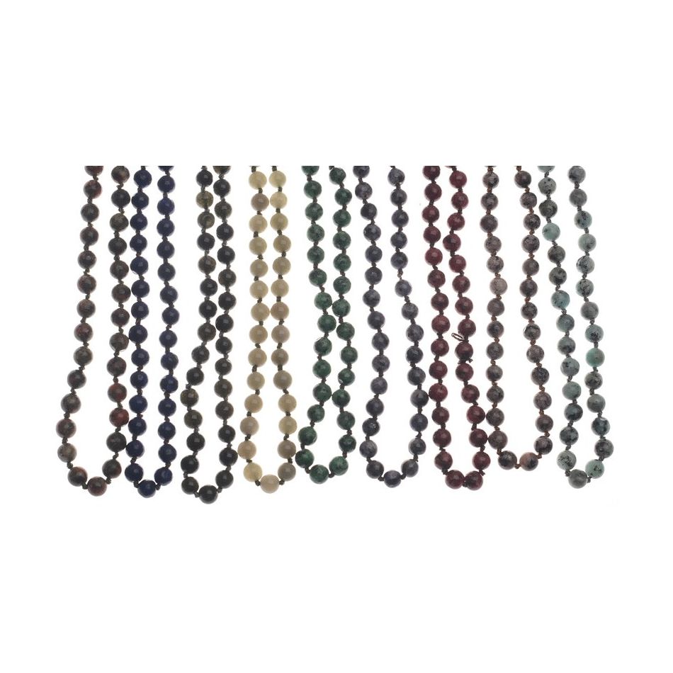 LONG STONE NECKLACE 1.2M*8MM