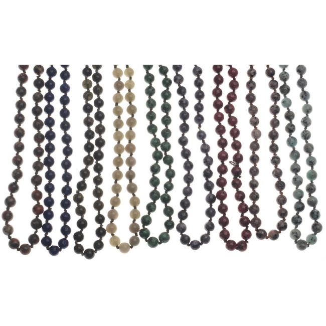 COLLAR LARGO PIEDRAS 1.2M*8MM