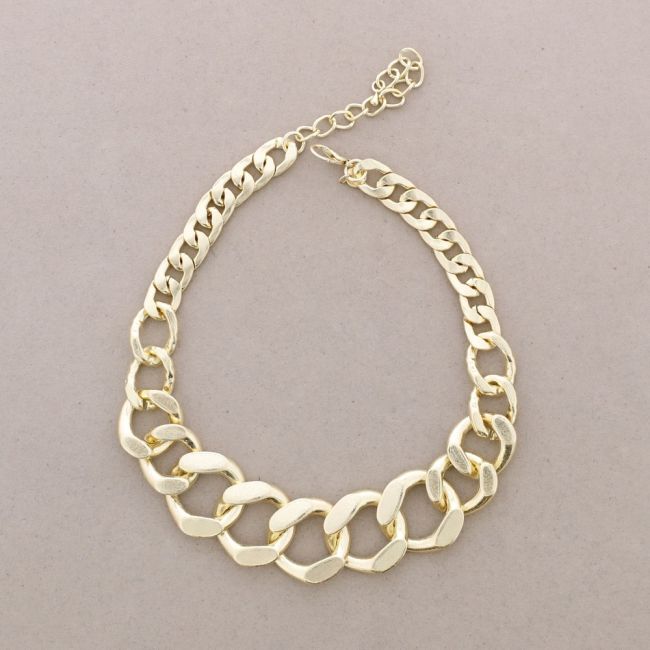 METAL LINK SHORT NECKLACE