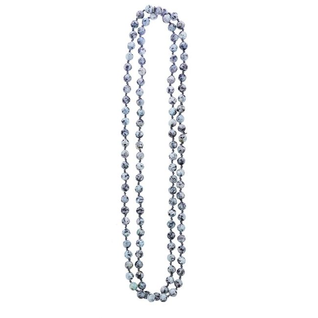 LONG STONE NECKLACE 1.2M*8MM