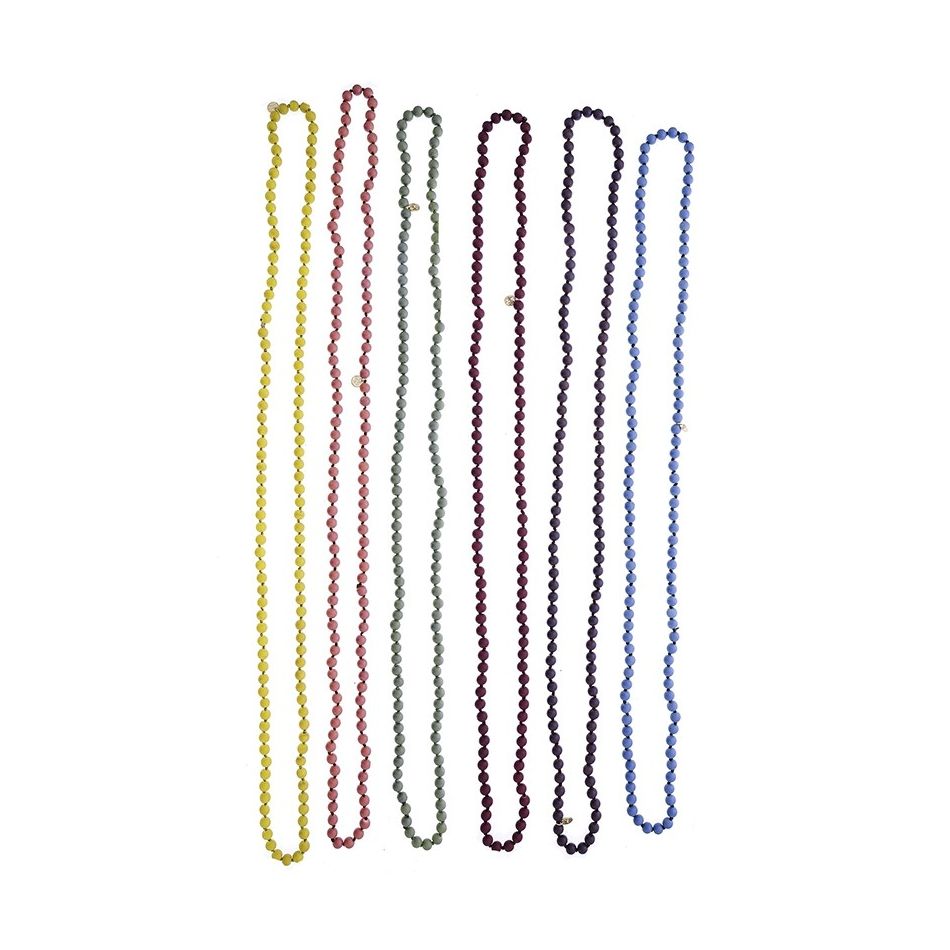 LONG STONE BALL NECKLACE 1.2M*8MM