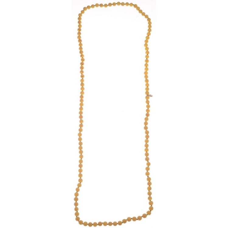 LONG STONE BALL NECKLACE 1.2M*8MM