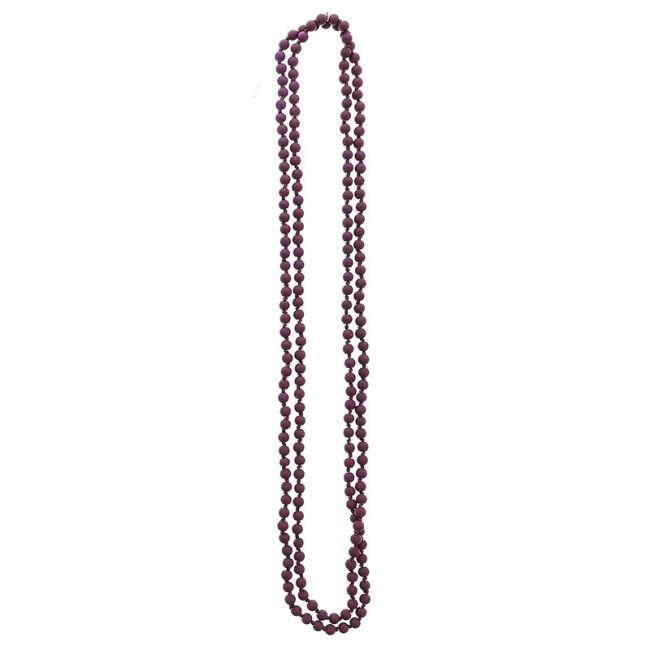 COLLAR LARGO BOLAS PIEDRA 1.5M*6MM