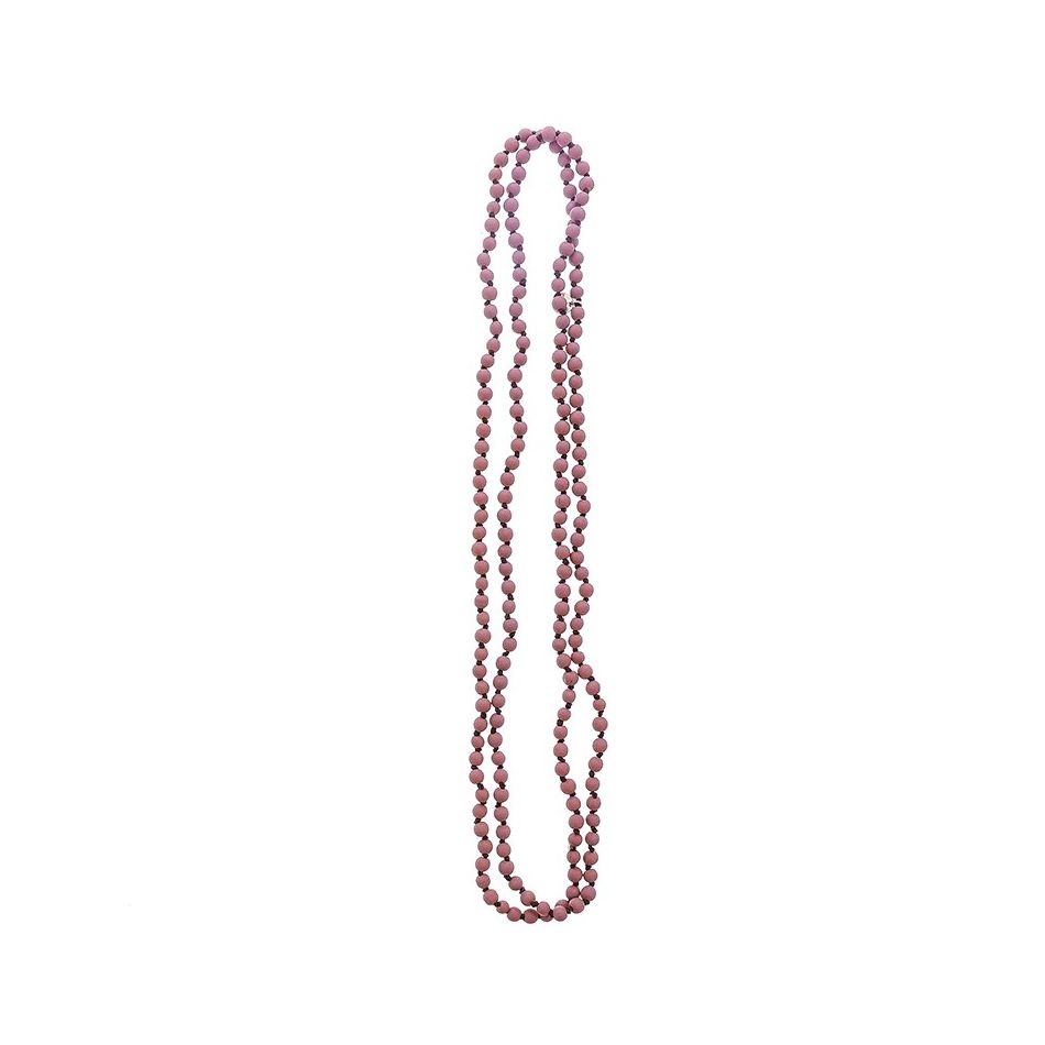 COLLAR LARGO BOLAS PIEDRA 1.5M*6MM