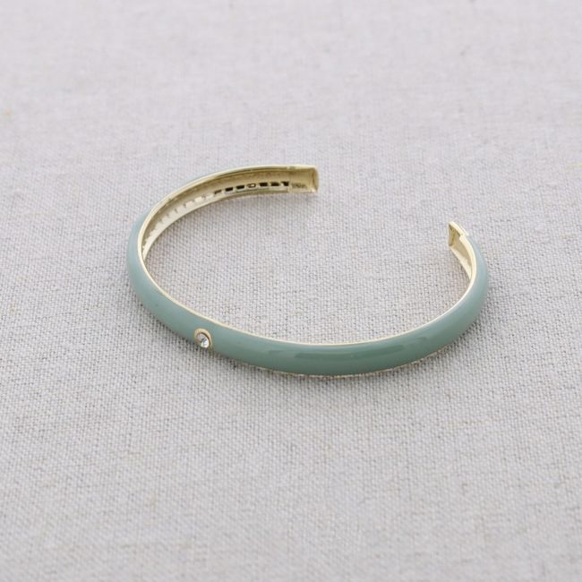 CRYSTAL ENAMEL STEEL BRACELET