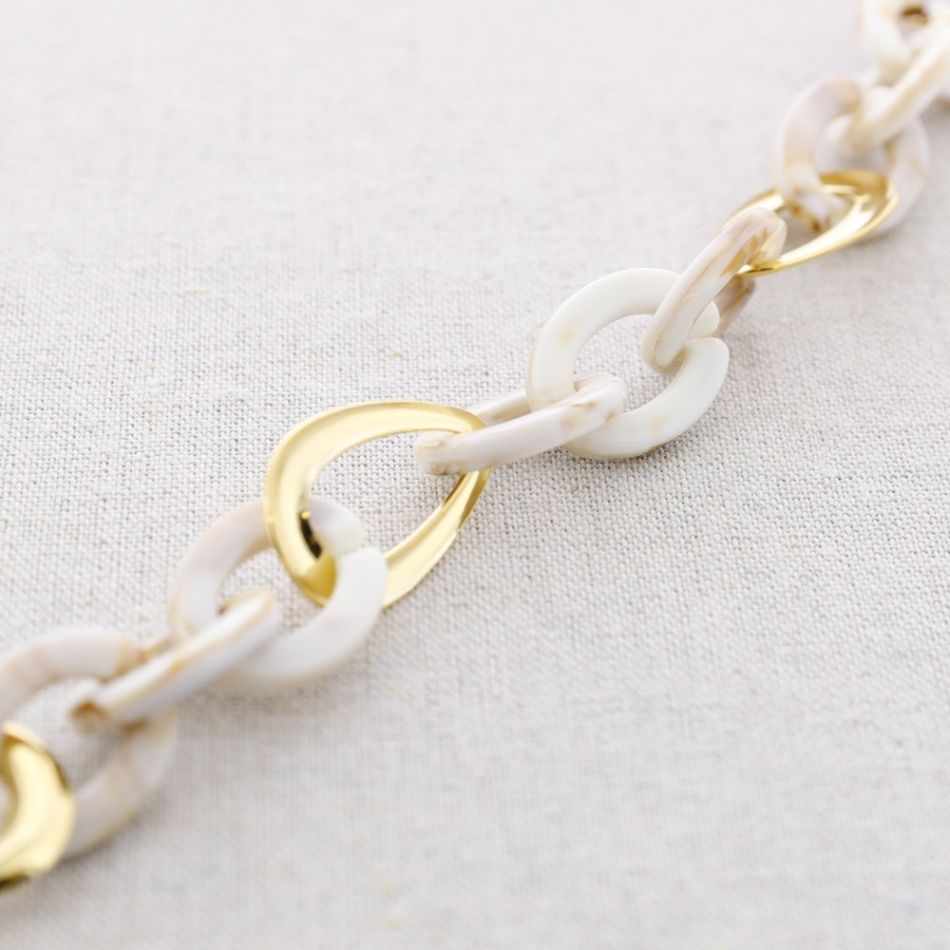 STEEL LINK SHORT NECKLACE