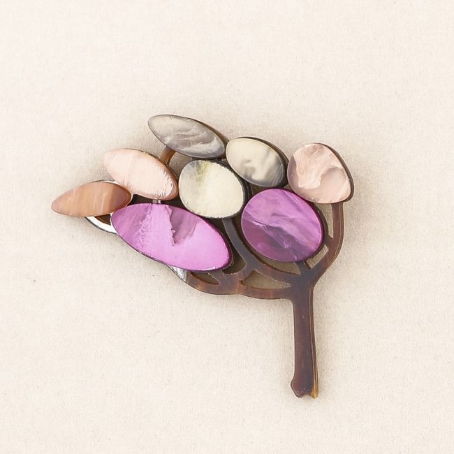 RESIN TREE BROOCH