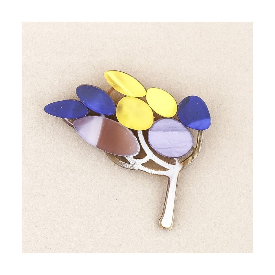 BROCHE ÁRBOL RESINA